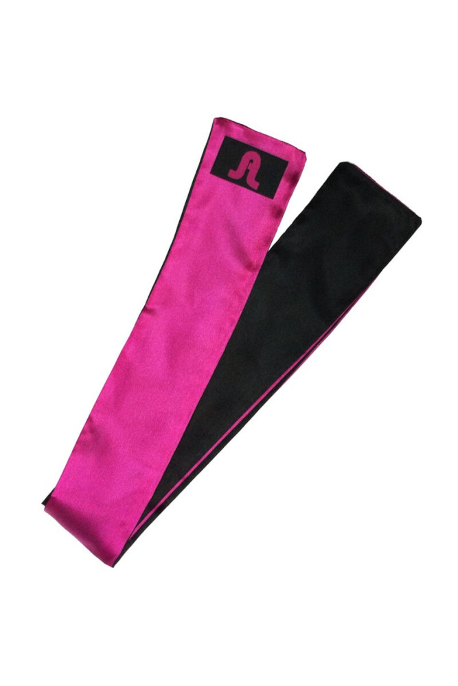 ADRIEN LASTIC - BENDA REVERSIBILE SATINATA ROSA/NERO