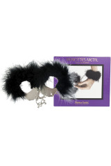 ADRIEN LASTIC - MANETTE IN METALLO CON PIUME NERE