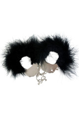 ADRIEN LASTIC - MANETTE IN METALLO CON PIUME NERE