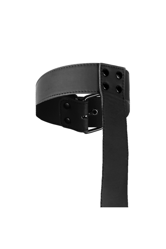 FETISH SUBMISSIVE BONDAGE - SET DI CONTENIMENTO DEL CORPO CON COLLETTO E POLSINI