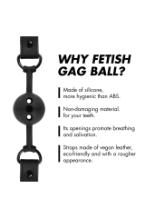 FETISH SUBMISSIVE BONDAGE - BALL GAG IN SILICONE TRASPIRANTE