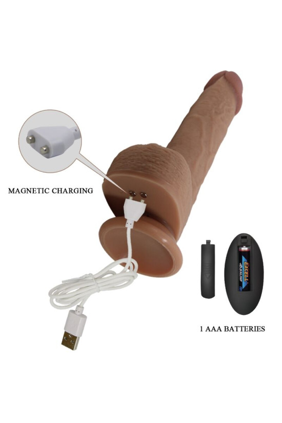 PRETTY LOVE - VIBRATORE DILDO REALISTICO TOMMY 22.5 CM