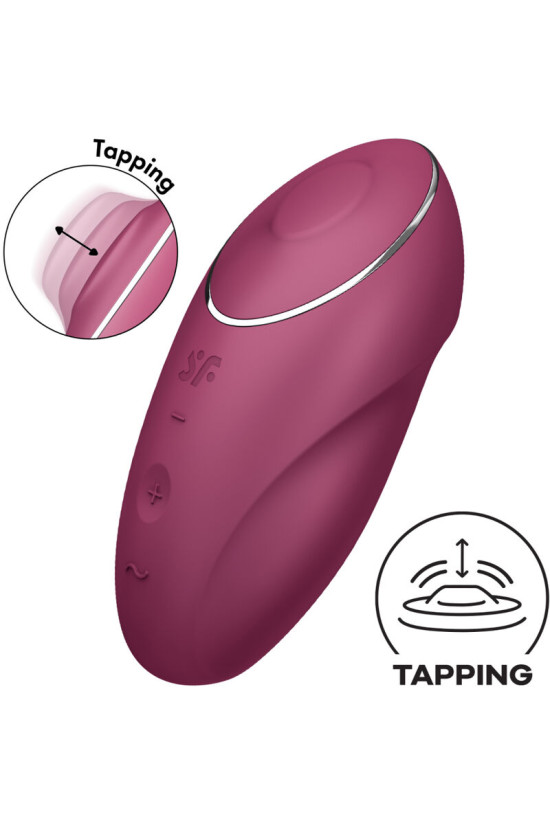 SATISFYER - TAP & CLIMAX 1 VIBRATORE LAY-ON ROSSO