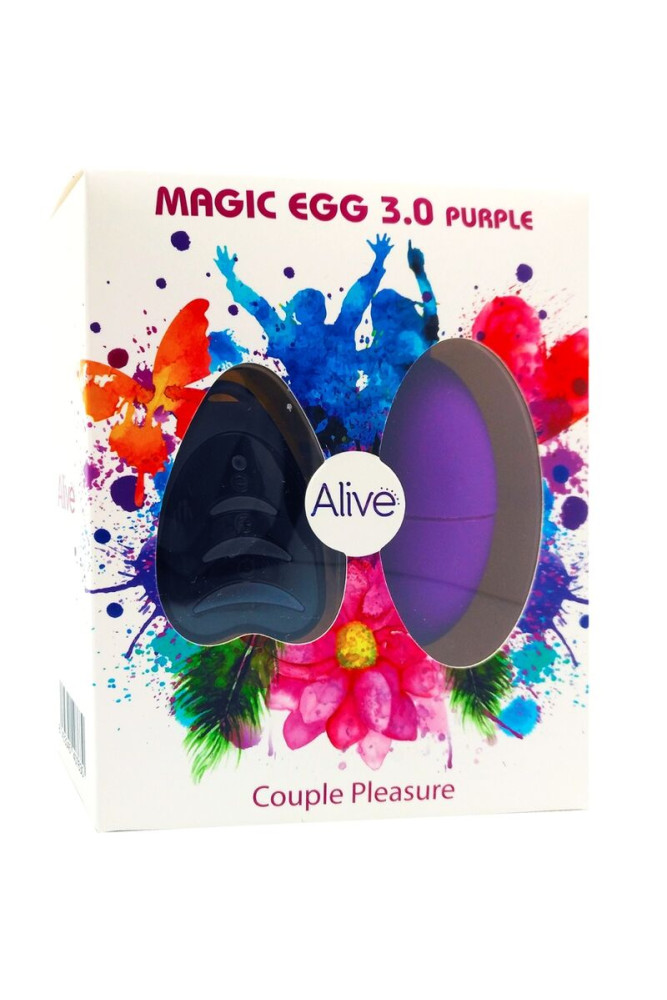 ALIVE - MAGIC EGG 3.0 UOVO VIBRANTE TELECOMANDO VIOLA