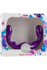 ALIVE - LUNA DILDO DOPPIA PENETRAZIONE VIOLA IN SILICONE 25 CM