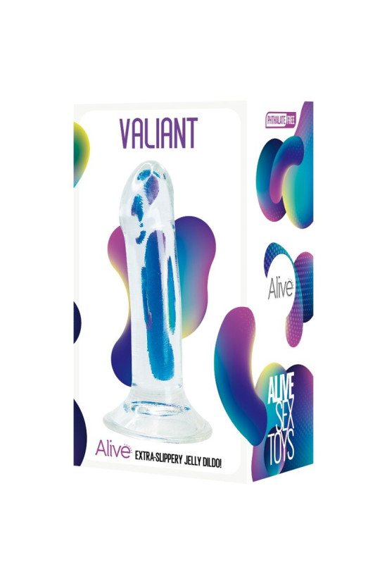 ALIVE - VALIANT PENE REALISTICO TRASPARENTE 16 CM