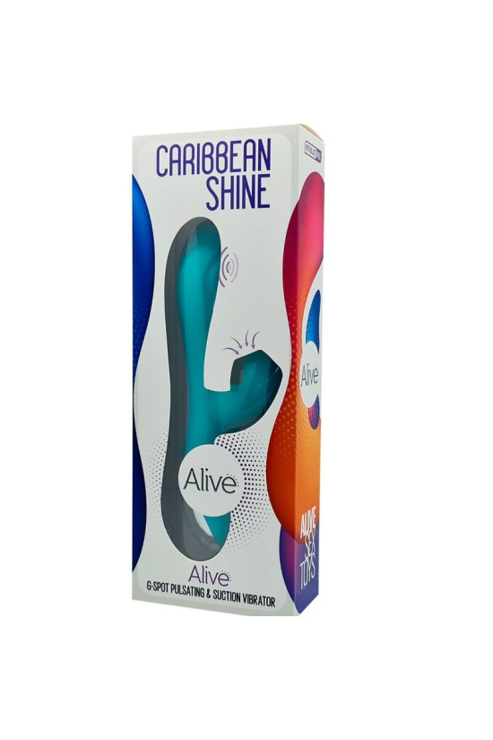 ALIVE - VIBRATORE E ASPIRAZIONE CARIBBEAN SHINE BLU