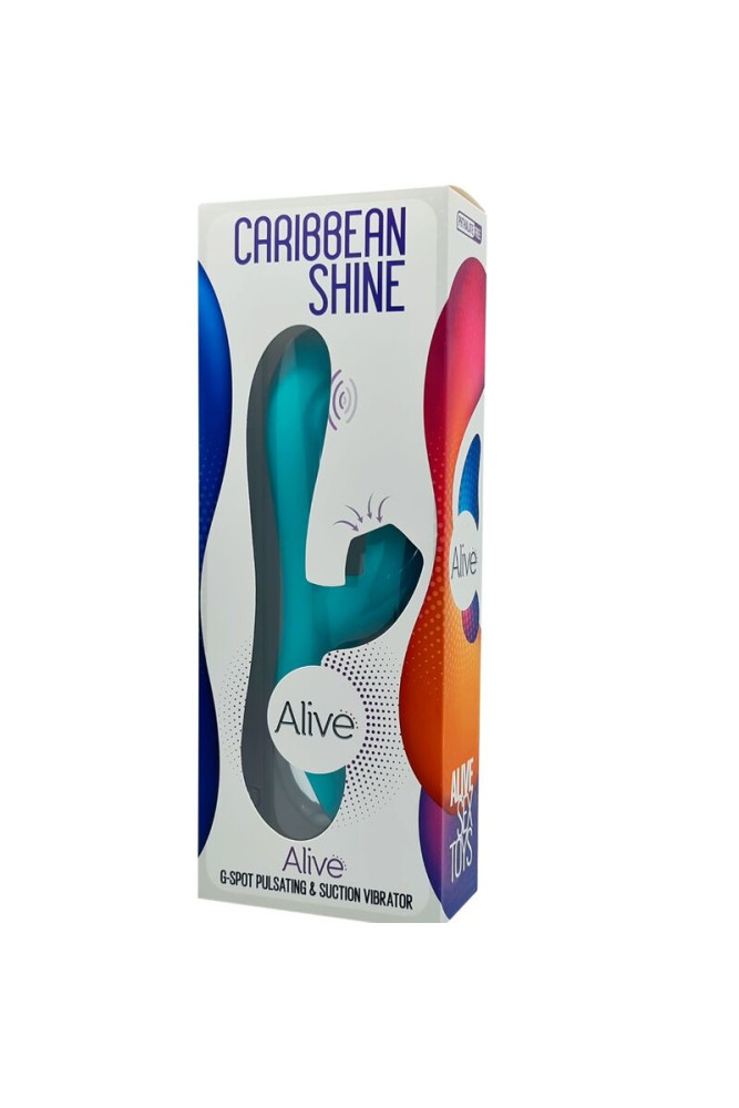 ALIVE - VIBRATORE E ASPIRAZIONE CARIBBEAN SHINE BLU