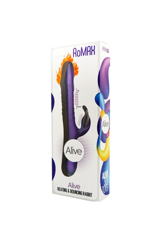 ALIVE - VIBRATORE ROMAX CONIGLIO SILICONE VIOLA