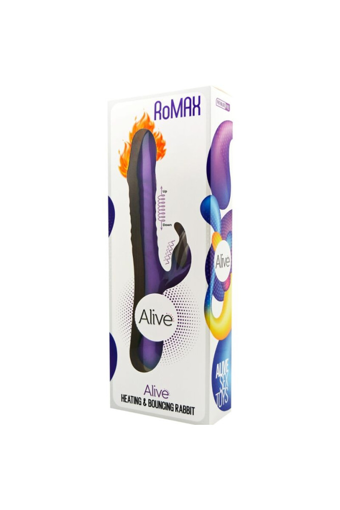 ALIVE - VIBRATORE ROMAX CONIGLIO SILICONE VIOLA