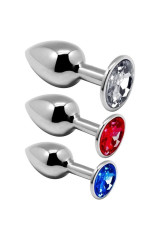 ALIVE - KIT PIACERE ANALE 3 PLUG METAL