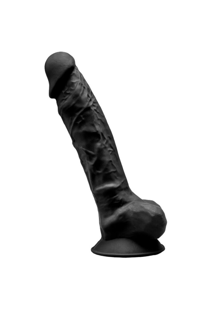 SILEXD - MODELLO 1 PENE REALISTICO PREMIUM SILEXPAN SILICONE NERO 23 CM