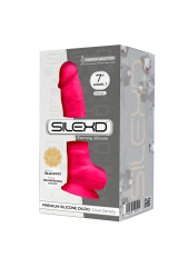 SILEXD - MODELLO 1 PENE REALISTICO PREMIUM SILEXPAN SILICONE FUCSIA 17.5 CM