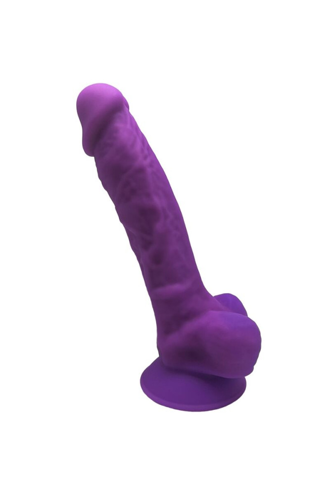 SILEXD - MODELLO 1 PENE REALISTICO PREMIUM SILEXPAN SILICONE VIOLA 17.5 CM