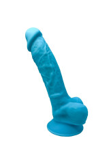 SILEXD - MODELLO 1 PENE REALISTICO PREMIUM SILEXPAN SILICONE BLU 17.5 CM