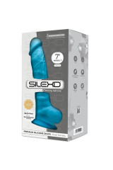 SILEXD - MODELLO 1 PENE REALISTICO PREMIUM SILEXPAN SILICONE BLU 17.5 CM