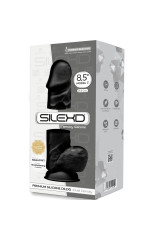 SILEXD - MODELLO 1 PENE REALISTICO PREMIUM SILEXPAN SILICONE NERO 21.5 CM