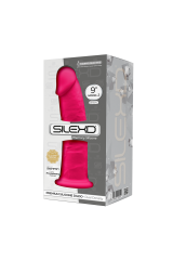 SILEXD - MODELLO 2 PENE REALISTICO PREMIUM SILEXPAN SILICONE FUCSIA 23 CM