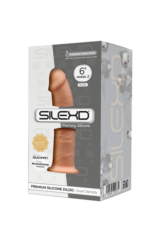 SILEXD - MODELLO 2 PENE REALISTICO PREMIUM SILEXPAN IN SILICONE 15 CM