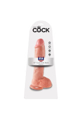 KING COCK - 10 DILDO FLESH CON SFERE 26.5 CM
