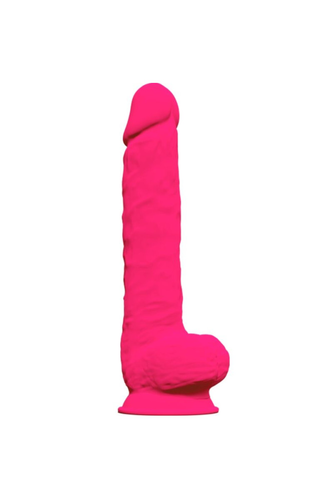 SILEXD - MODELLO 1 PENE REALISTICO PREMIUM SILEXPAN SILICONE FUCSIA 38 CM