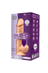 SILEXD - MODELLO 1 VIBRATORE PENE REALISTICO IN SILICONE PREMIUM SILEXPAN TELECOMANDO 21.8 CM