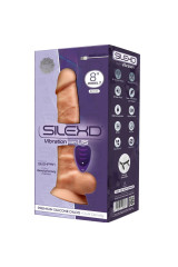 SILEXD - MODELLO 1 VIBRATORE PENE REALISTICO IN SILICONE PREMIUM SILEXPAN TELECOMANDO 20 CM
