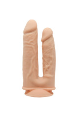SILEXD - MODELLO 1 PENE REALISTICO VIBRATORE DOPPIA PENETRAZIONE PREMIUM SILEXPAN TELECOMANDO IN SILICONE 17.5 / 19.5 CM