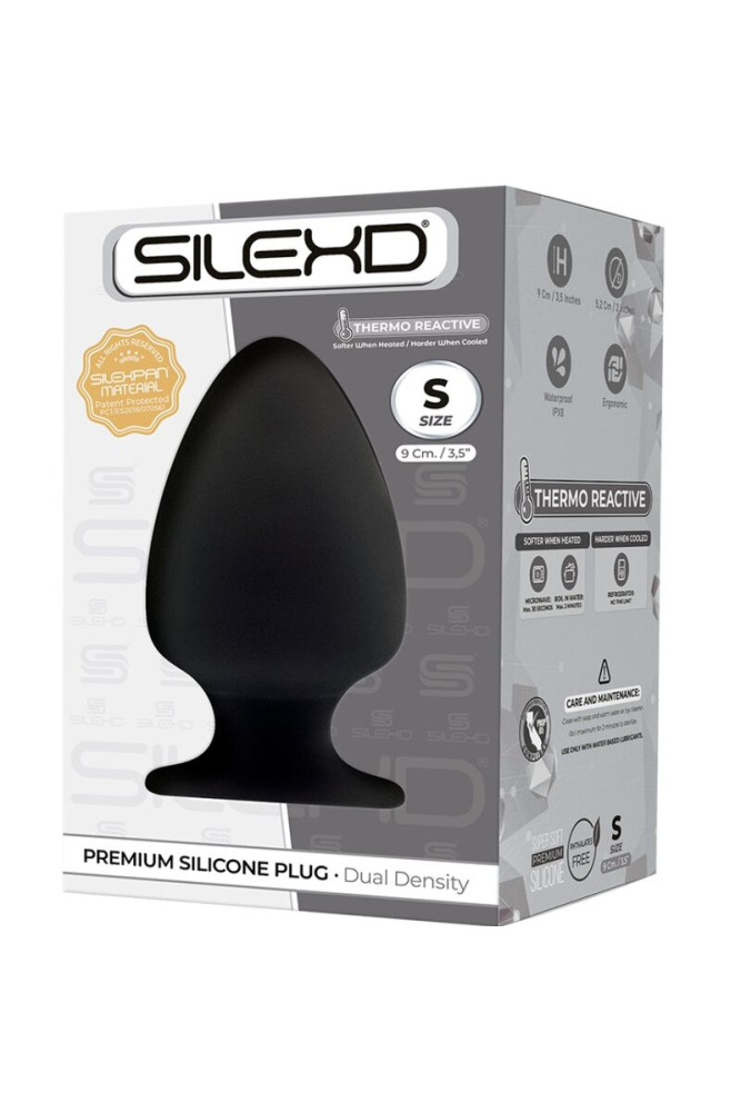 SILEXD - MODELLO 1 PLUG ANALE PREMIUM SILEXPAN SILICONE PREMIUM TERMOREATTIVO TAGLIA S