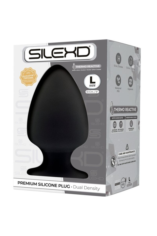 SILEXD - MODELLO 1 PLUG ANALE PREMIUM SILEXPAN SILICONE PREMIUM TERMOREATTIVO MISURA L