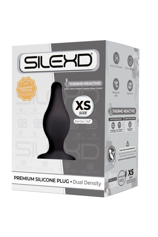 SILEXD - MODELLO 2 PLUG ANALE PREMIUM SILEXPAN SILICONE PREMIUM TERMOREATTIVO TAGLIA XS
