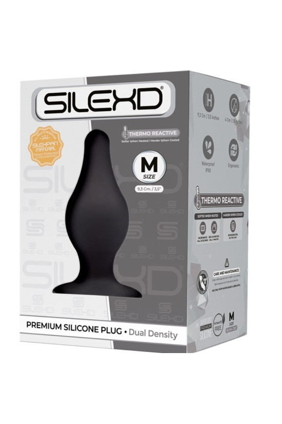 SILEXD - MODELLO 2 PLUG ANALE PREMIUM SILEXPAN SILICONE PREMIUM TERMOREATTIVO MISURA M