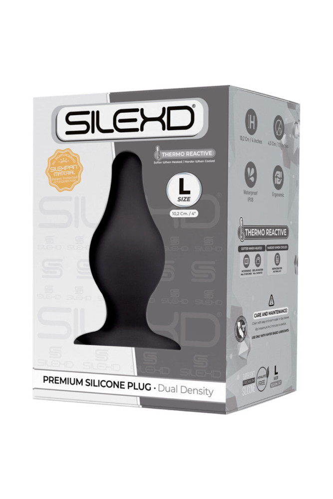 SILEXD - MODELLO 2 PLUG ANALE PREMIUM SILEXPAN SILICONE PREMIUM TERMOREATTIVO MISURA L