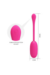 PRETTY LOVE - DOREEN UOVO VIBRANTE RICARICABILE MAGENTA TELECOMANDO