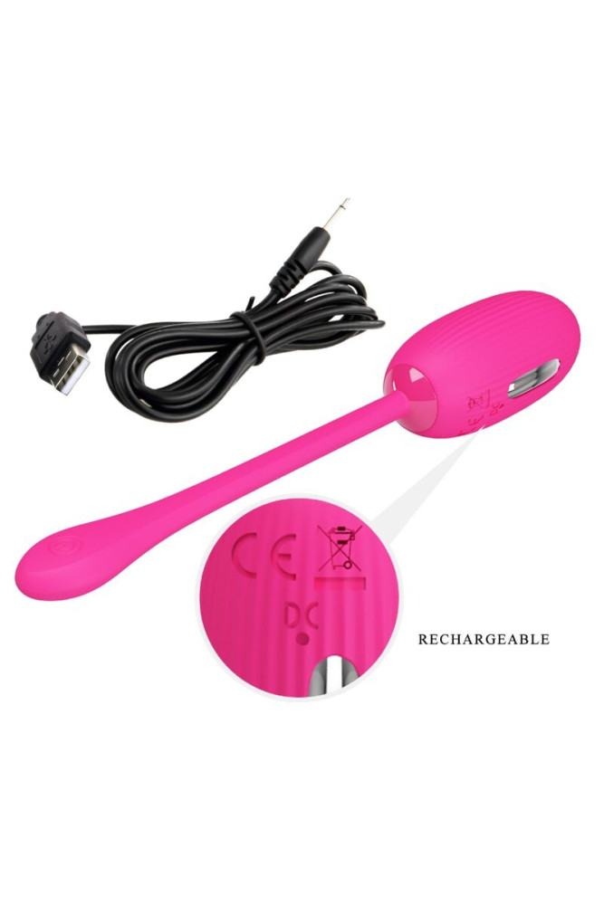 PRETTY LOVE - DOREEN UOVO VIBRANTE RICARICABILE MAGENTA TELECOMANDO