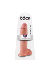 KING COCK - 11 DILDO CARNE CON SFERE 28 CM