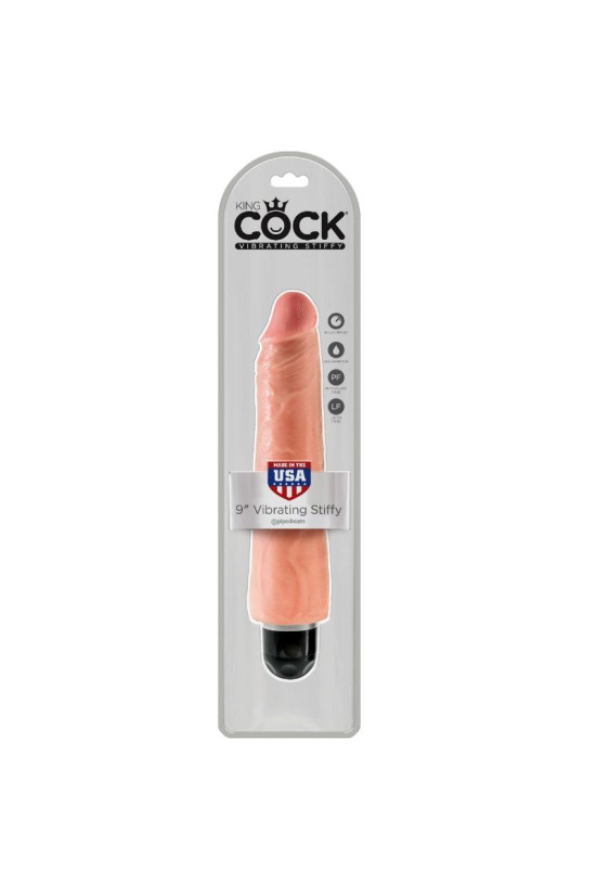KING COCK - VIBRATORE REALISTICO RIGIDO 23 CM - NATURALE