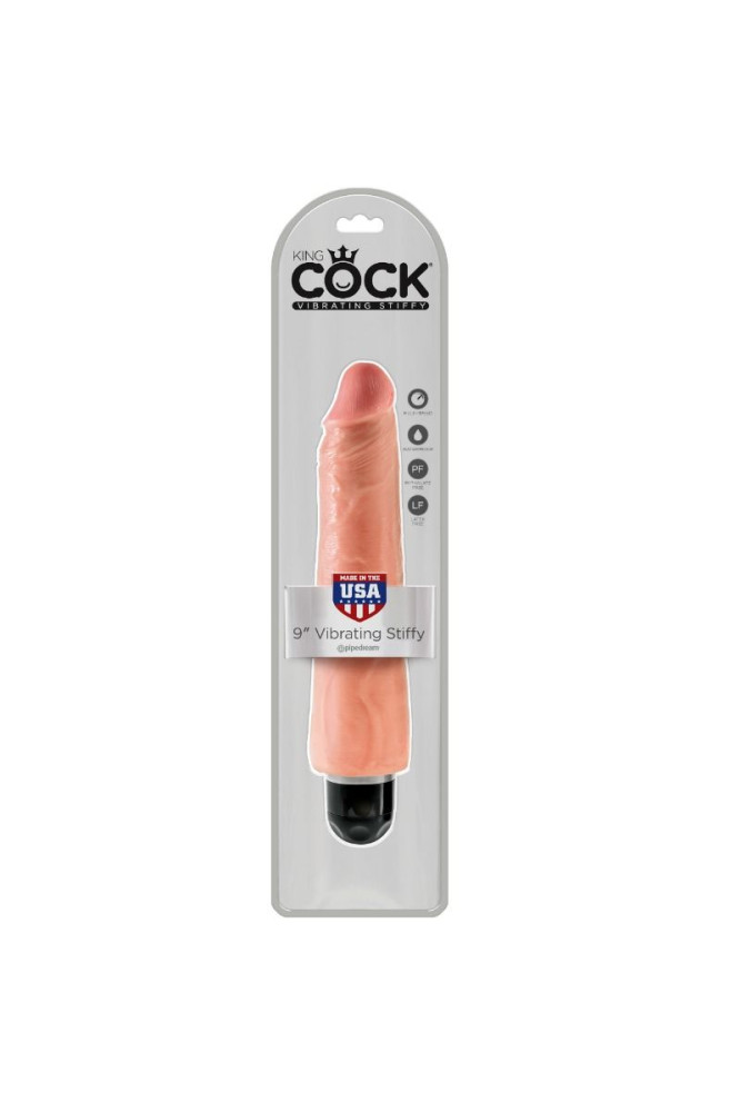 KING COCK - VIBRATORE REALISTICO RIGIDO 23 CM - NATURALE