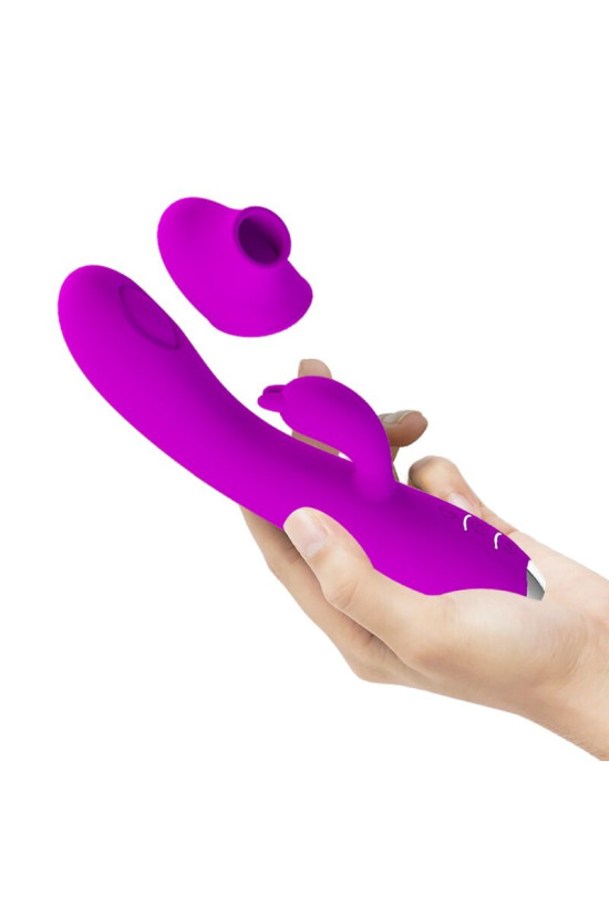 PRETTY LOVE - REGINA VIBRATORE-GEL ASPIRANTE RICARICABILE VIOLA