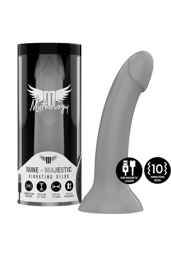 MYTHOLOGY - RUNE MAJESTIC DILDO S - VIBRATORE WATCHME COMPATIBILE CON TECNOLOGIA WIRELESS