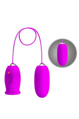PRETTY LOVE - VIBRATORE RICARICABILE DAISY DUAL EGG VIOLA