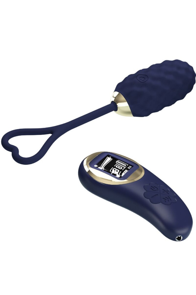 PRETTY LOVE - UOVO VIBRANTE CON TELECOMANDO BLU VIVIAN