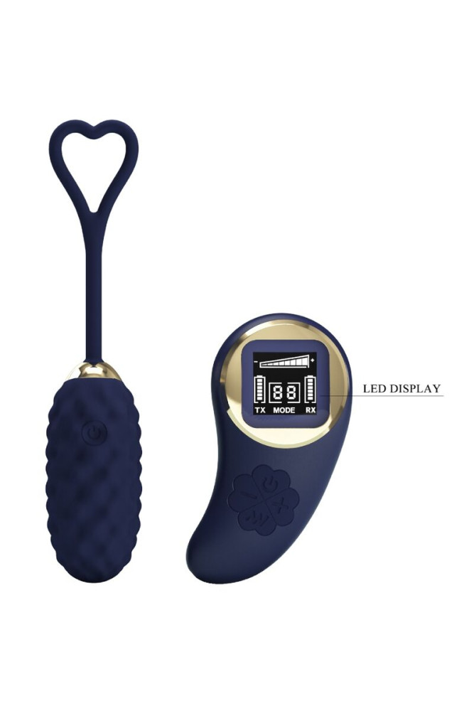 PRETTY LOVE - UOVO VIBRANTE CON TELECOMANDO BLU VIVIAN