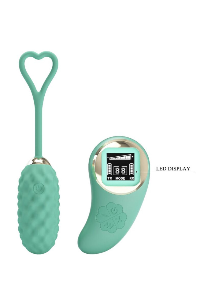 PRETTY LOVE - UOVO VIBRANTE CON TELECOMANDO VERDE VIVIAN