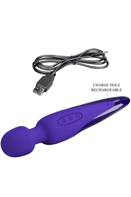 PRETTY LOVE - ANTONY YOUTH VIBRATORE WAND VIOLETTO EFFETTO CALORE