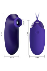 PRETTY LOVE - STIMOLATORE E UOVO PORTATILE