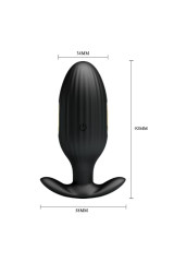 PRETTY LOVE - PLUG ANALE CONTROLLATO DA APP JEFFERSON NERO