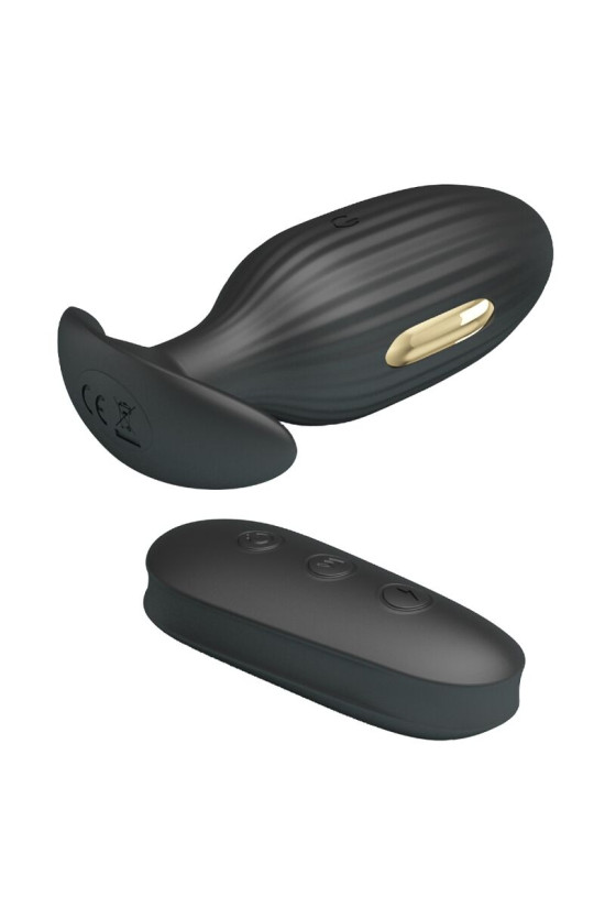 PRETTY LOVE - VIBRATORE ANALE RICARICABILE KELLY PLUG NERO