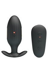 PRETTY LOVE - VIBRATORE ANALE RICARICABILE KELLY PLUG NERO