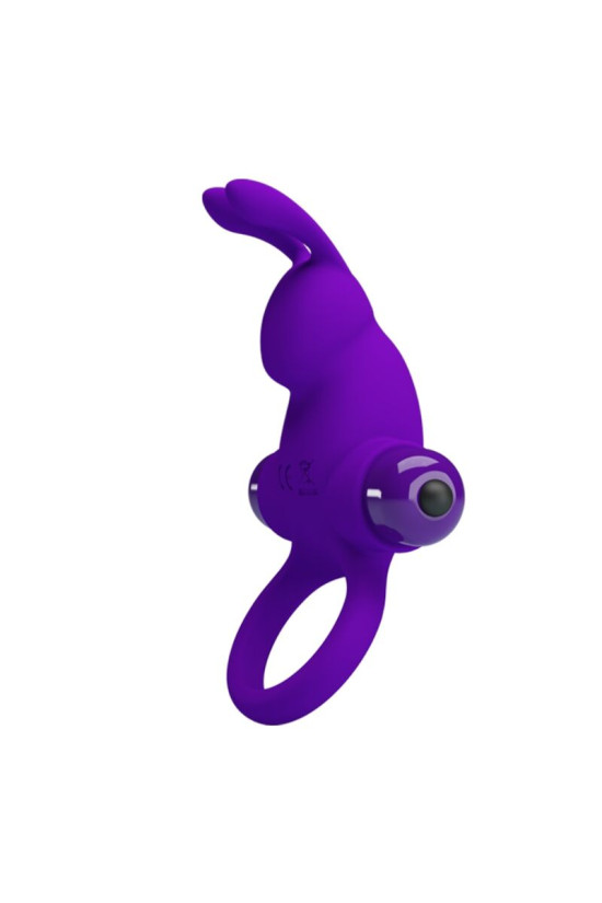 PRETTY LOVE - ANELLO VIBRATORE I CONIGLIO PER PENE VIOLA